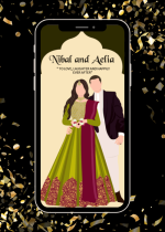 Mughal Royal Invitation Card - MWC07